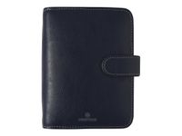 Oberthur Milano 17 - Organizador - 2015 - vista de la semana - 100 x 170 mm - papel marfil - tapa negra - piel artificial