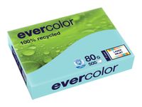 Clairefontaine Evercolor - Papier couleur recyclé - A4 (210 x 297 mm) - 80g/m² - Ramette de 500 feuilles - bleu