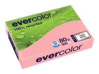 Clairefontaine Evercolor - Papier couleur recyclé - A4 (210 x 297 mm) - 80g/m² - Ramette de 500 feuilles - rose