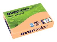 Clairefontaine Evercolor - Papier couleur recyclé - A4 (210 x 297 mm) - 80g/m² - Ramette de 500 feuilles - saumon