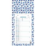 Calendrier mensuel en papier sur plaque - 19 x 41 cm - Exacompta