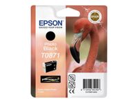 Epson T0871 Flamant rose - noir photo - cartouche d'encre originale