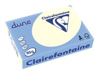 Clairefontaine Dune - Papier couleur - A4 (210 x 297 mm) - 80g/m² - Ramette de 500 feuilles - ivoire