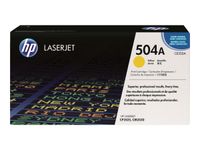 HP 504A - jaune - cartouche laser d'origine (CE252A)