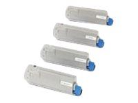 OKI 43865721 - jaune - cartouche laser d'origine