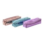 Trousse rectangulaire Silver - 1 compartiment - 5 coloris disponibles - Viquel