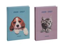 Agenda Amici - 1 jour par page - 11,5 x 16,9 cm - 2 modèles disponible - Brepols
