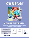Canson - Cahier à dessin 17 x 22 cm - 32 pages - 120g - blanc