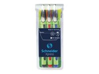 Schneider Xpress - Pack de 3 feutres fin - bleu/noir/rouge