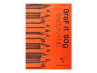Clairefontaine Graf It - Carnet de croquis - 80 feuilles - A4 - 90 gr - blanc