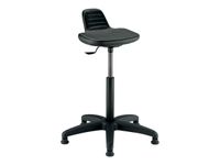 Siège technique SPRING - tabouret assis-debout - hauteur réglable jusqu'à 80 cm - noir