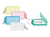 Sign - 5 Porte-clés - 56 x 29 mm - plastique - couleurs assorties