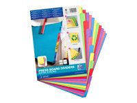 Oxford - Intercalaire 12 positions - A4 - carte colorée