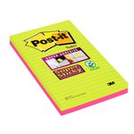 Post-it - 2 Blocs notes Super Sticky - grand format 125 x 200 mm