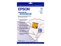 Epson - Papier transfert sur T-shirt - 124 g/m² - 10 feuilles A4 - impression jet d'encre