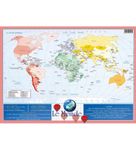 Aris Editions - Sous main éducatif effaçable "Le Monde" - 30 x 42 cm