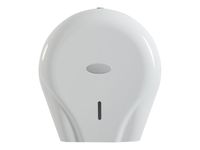 Rossignol - Distributeur de papier toilette 400 feuilles - avec clef - blanc