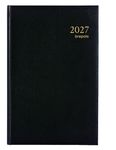 Agenda Lima Saturnus - 2 jours par page - 13,3 x 20,8 cm - noir - Brepols