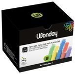 Wonday - 100 Craies couleurs assorties - anti poussière