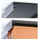 Jeu de 2 Rails pour dossiers suspendus 