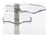 Novus CopySwinger II - 2 Bacs à courrier avec dispositif de fixation sur bureau - orientables