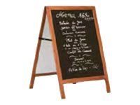 INOVSHOP - Chevalet de sol bois fond ardoise - 53 x 80 cm - double face