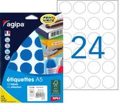 Apli Agipa - Etui A5 - 240 Pastilles adhésives - bleu multi-usages - diamètre 30 mm - réf 101356