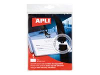 Apli Agipa - 5 Portes-badge de nom - pour 90 x 56 mm - lacet