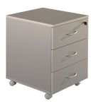 Caisson mobile WINCH 3 tiroirs - Aluminium