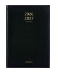 Agenda Bretime Lima 16 mois - 1 semaine sur 2 pages - 15 x 21 cm - noir - Brepols
