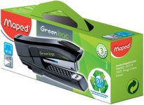 Maped - Agrafeuse de poche Greenlogic Pocket n°10 noir - capacité de 15 feuilles - agrafes n°10