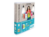 Oxford Polyvision - Classeur à anneaux personnalisable - Dos 40 mm - A4 Maxi - pour 250 feuilles - transparent