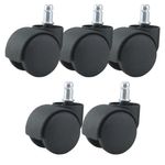 Jeu de 5 roulettes en nylon