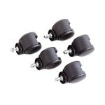 Jeu de 5 roulettes en caoutchouc