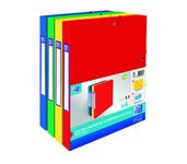 Oxford Top File - 4 boîtes de classement en carte lustrée - dos 25 mm - coloris assortis