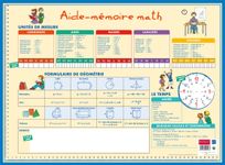 Sous-main carton rigide Mathématiques - 40,5 x 55 cm - Bouchut