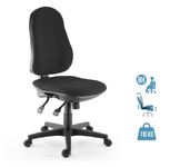 Fauteuil de bureau LIBRA - accoudoirs en option - noir