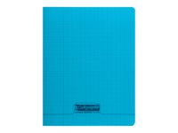 Calligraphe 8000 - Cahier polypro 17 x 22 cm - 96 pages - grands carreaux (Seyes) - bleu