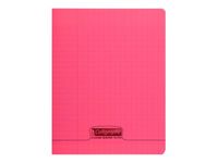 Calligraphe 8000 - Cahier polypro 17 x 22 cm - 96 pages - grands carreaux (Seyes) - rouge