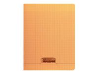 Calligraphe 8000 - Cahier polypro 17 x 22 cm - 96 pages - grands carreaux (Seyes) - orange