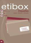 Etibox - 6500 Étiquettes adhésives blanches - 38 x 21,2 mm - Coins droits - réf 119770