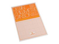Canson - bloc dessin millimétré - 50 feuilles - A3 - 90G - blanc