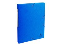 Exacompta Exabox - Boîte de classement en carte lustrée - dos 25 mm - bleu