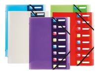 Exacompta Crystal - Trieur polypro 8 positions - différents coloris disponibles