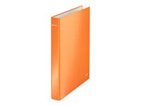 Leitz WOW - Classeur à anneaux - Dos 40 mm - A4 Maxi - pour 250 feuilles - orange métallisé