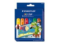STAEDTLER Noris Club 2390 - Crayon de cire - cire gel - pour verre - rouge, bleu, vert, jaune, orange, brun
