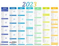 Oberthur Nuance - Calendrier 7 mois par face - 21 x 27 cm