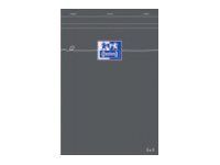Oxford - Pack de 5 Blocs notes - A5 - 160 pages - petits carreaux - gris