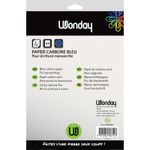Wonday - 10 feuilles de papier carbone A4 - bleu