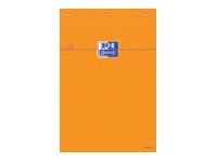 Oxford - Pack de 10 Blocs notes - 7,4 x 10,5 cm - 160 pages - petits carreaux - 80g - orange
